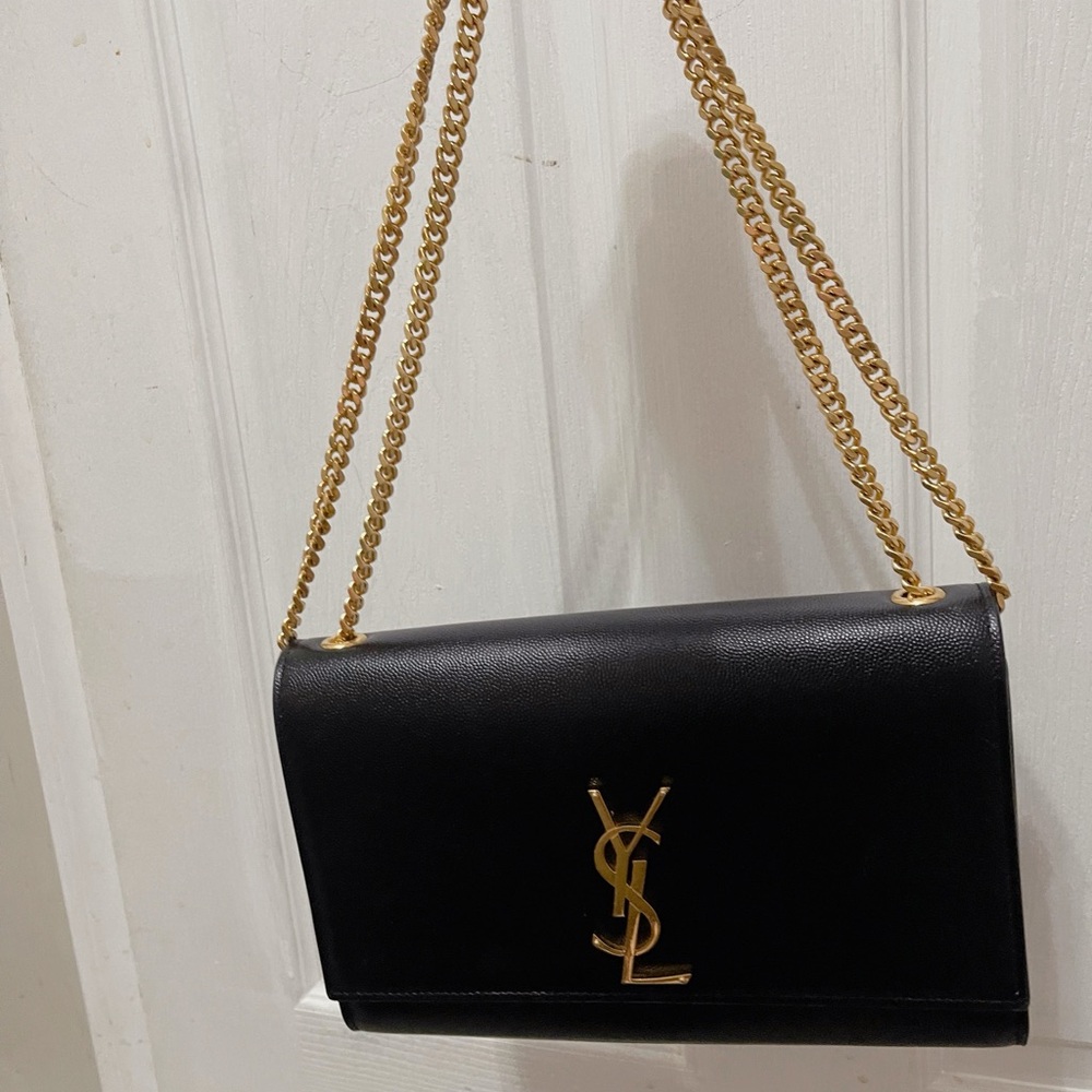 AUTHENTIC SAINT LAURENT KATE MEDIUM IN GRAIN BAG